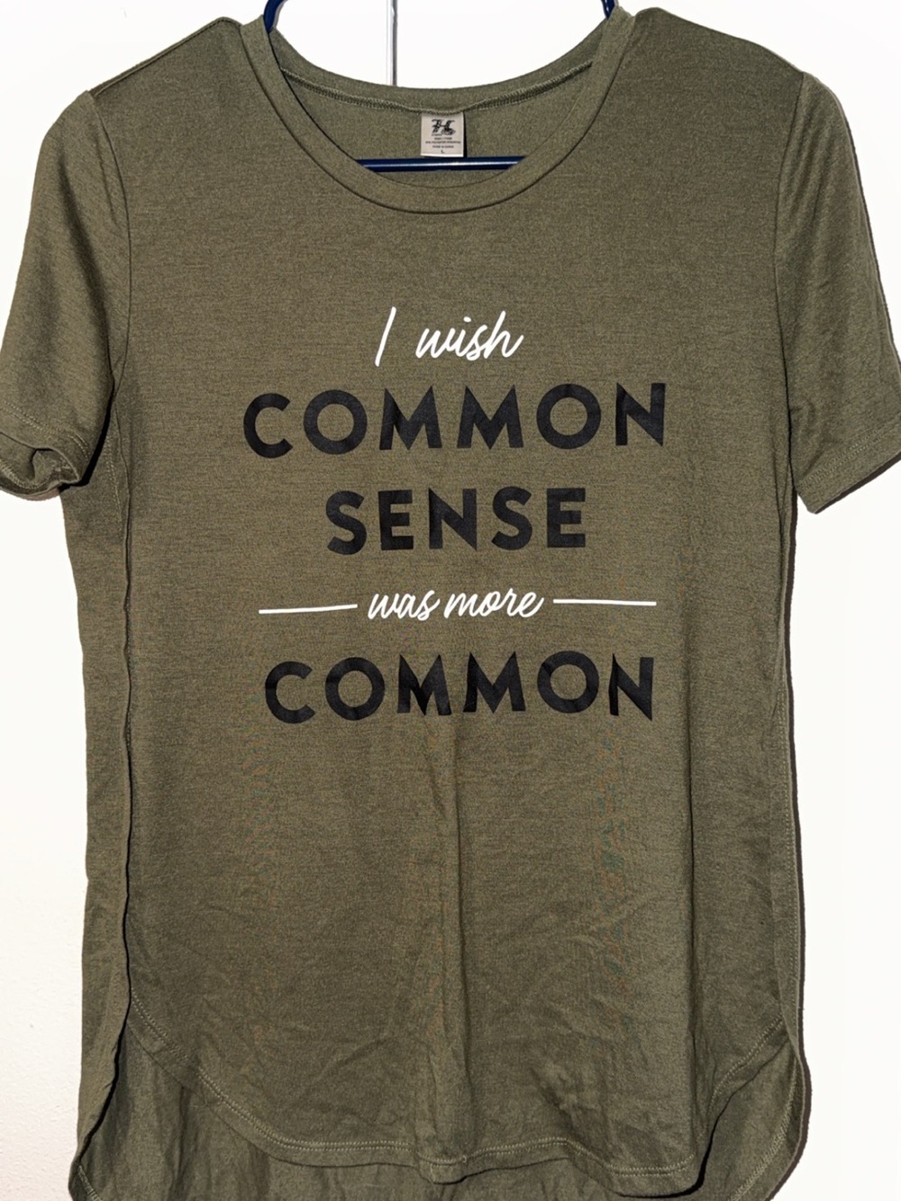 Large Hybrid & company Olive Green graphic tee